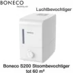 Boneco S200 stoomluchtbevochtiger tot 60 m² | Luchtontvochtigeronline