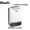 Woods WDD80 adsorptie ontvochtiger voor koude ruimte | Luchtontvochtigeronline