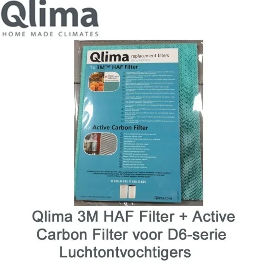 Qlima 3M HAF Filter Active Carbon Filter voor D6-serie Luchtontvochtigers | Luchtontvochtigeronline