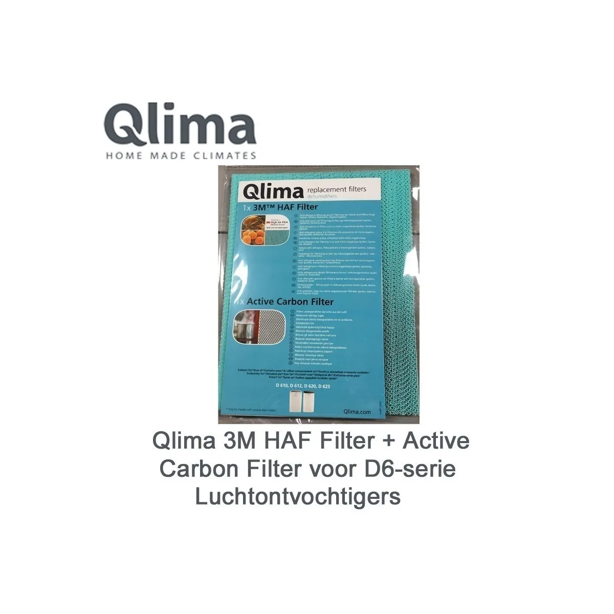 Qlima 3M HAF Filter Active Carbon Filter voor D6-serie Luchtontvochtigers | Luchtontvochtigeronline