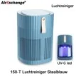 AirExchange 150-T Luchtreiniger Staalblauw | Luchtontvochtigeronline
