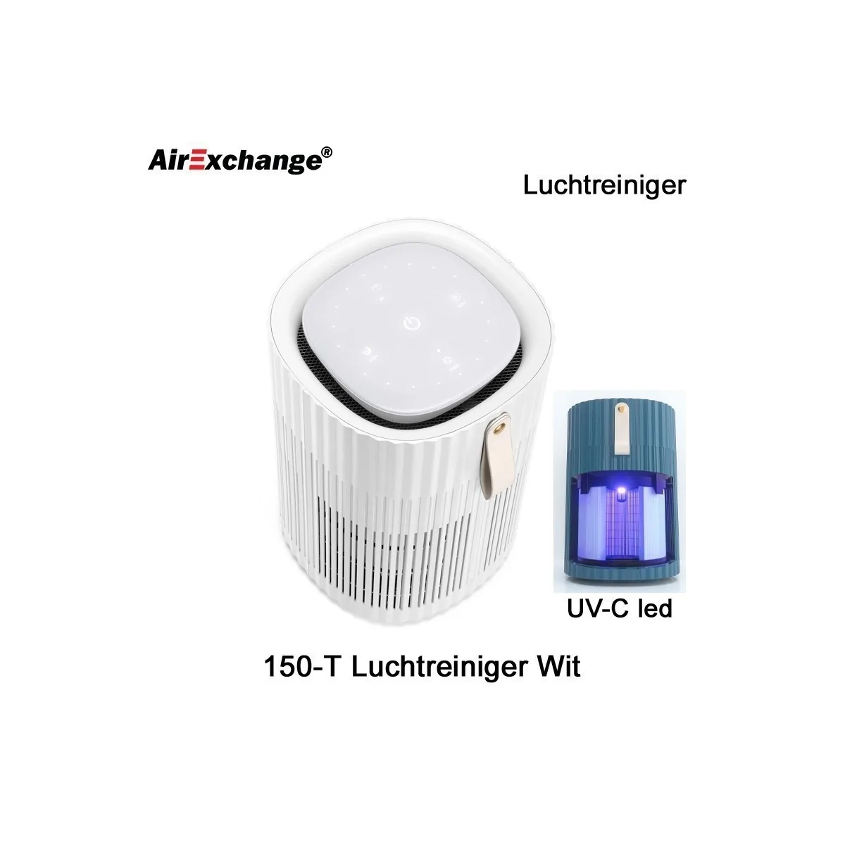 AirExchange 150-T Luchtreiniger wit | Luchtontvochtigeronline