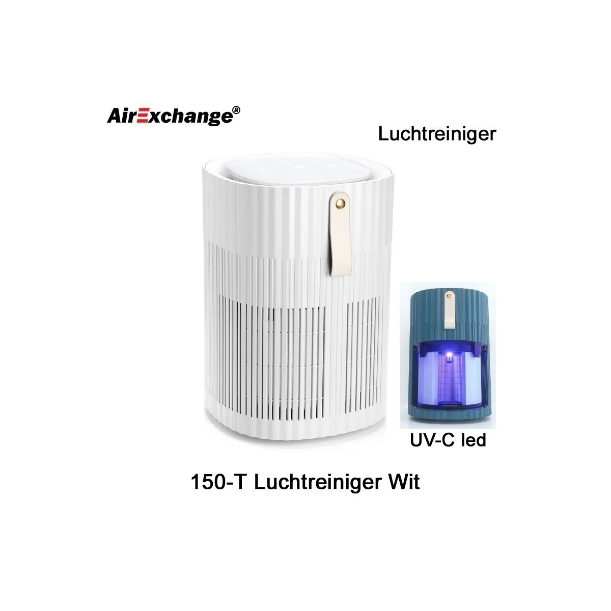 AirExchange 150-T Luchtreiniger wit | Luchtontvochtigeronline