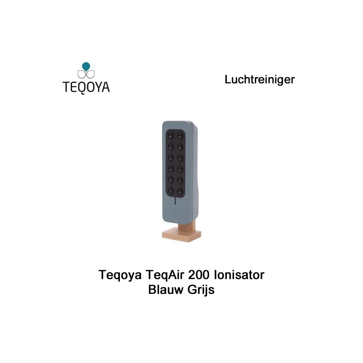 Teqoya TeqAir 200 Ionisator Blauw Grijs | Luchtontvochtigeronline