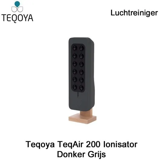 Teqoya TeqAir 200 Ionisator Donker Grijs | Luchtontvochtigeronline