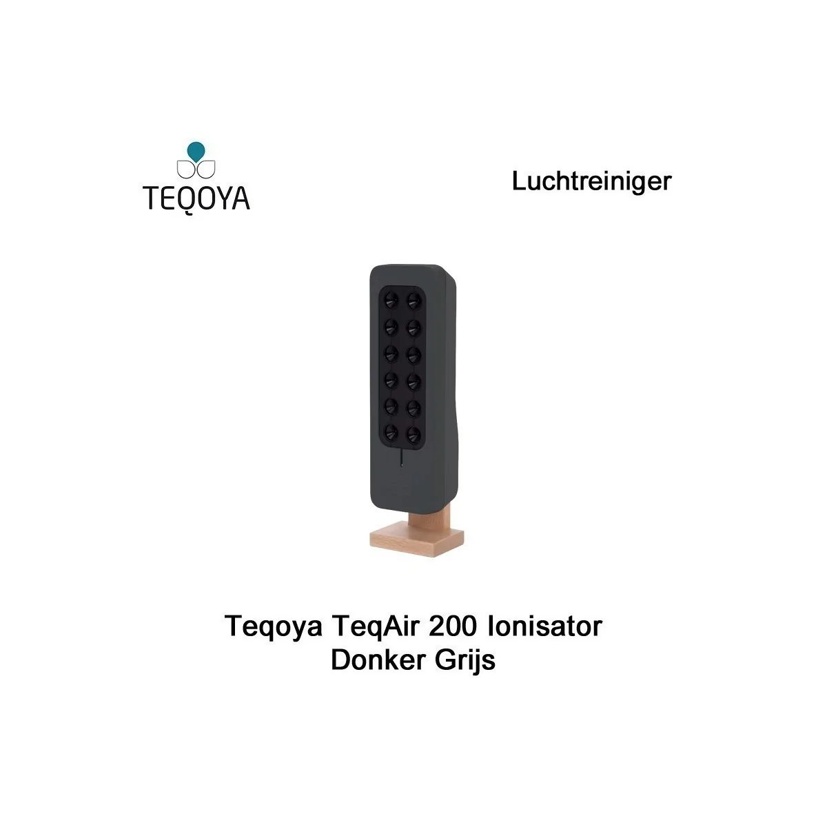 Teqoya TeqAir 200 Ionisator Donker Grijs | Luchtontvochtigeronline
