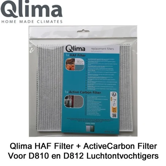 Qlima 3M HAF Filter + Active Carbon Filter voor Qlima D810 en D812 luchtontvochtigers | Luchtontvochtigeronline
