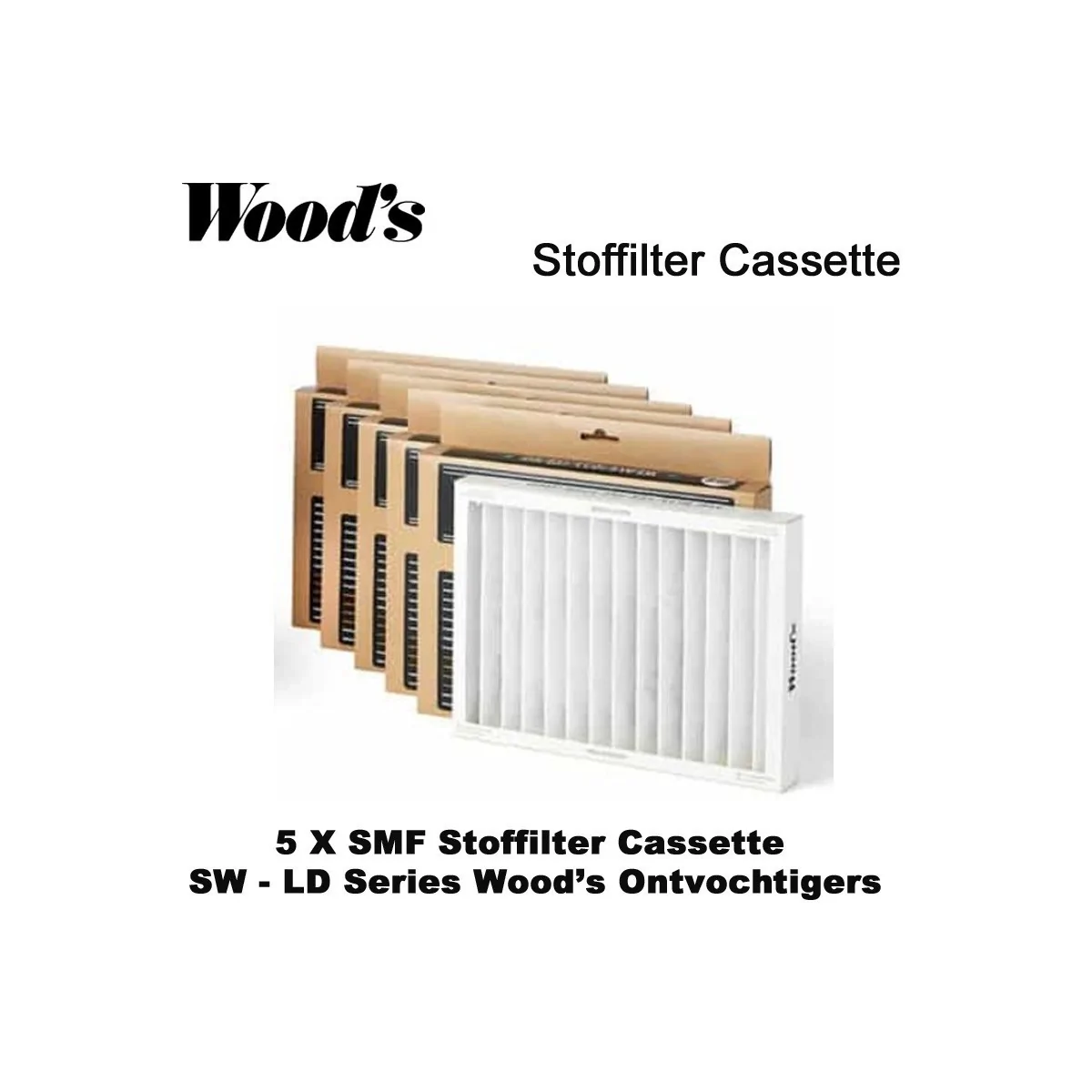 5 x Woods SMF Stoffiltercassette voor SW-serie