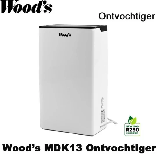 Woods MDK13 portable luchtontvochtiger | Luchtontvochtigeronline