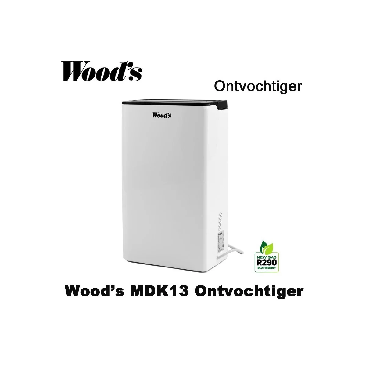 Woods MDK13 portable luchtontvochtiger | Luchtontvochtigeronline