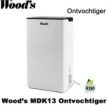 Woods MDK13 portable luchtontvochtiger | Luchtontvochtigeronline