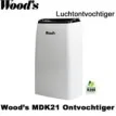 Woods MDK21 Luchtontvochtiger | Luchtontvochtigeronline