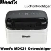 Woods MDK21 Luchtontvochtiger | Luchtontvochtigeronline