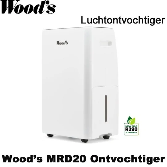 Woods MRD20 Luchtontvochtiger, tot 76 m² | Luchtontvochtigeronline