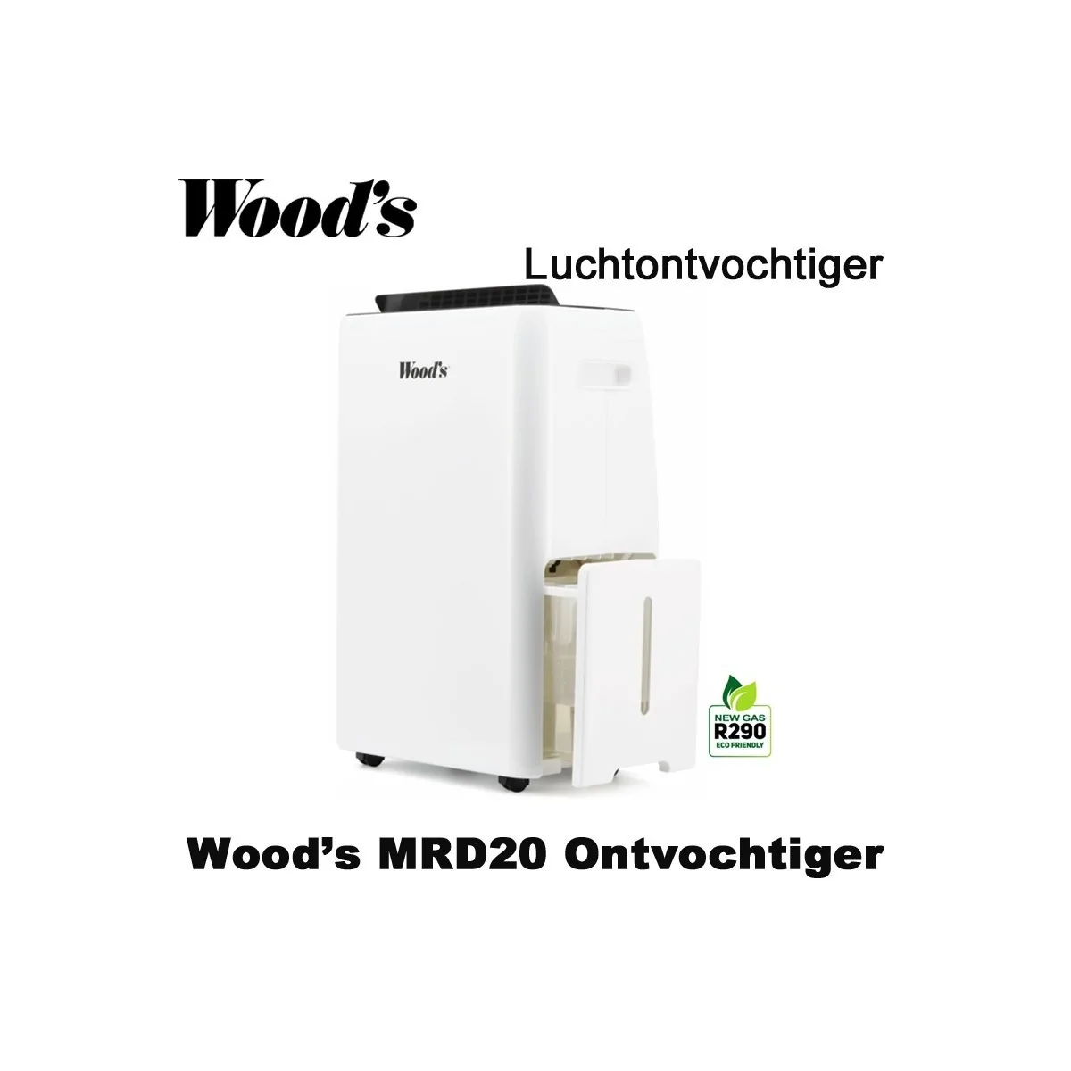 Woods MRD20 Luchtontvochtiger, tot 76 m² | Luchtontvochtigeronline