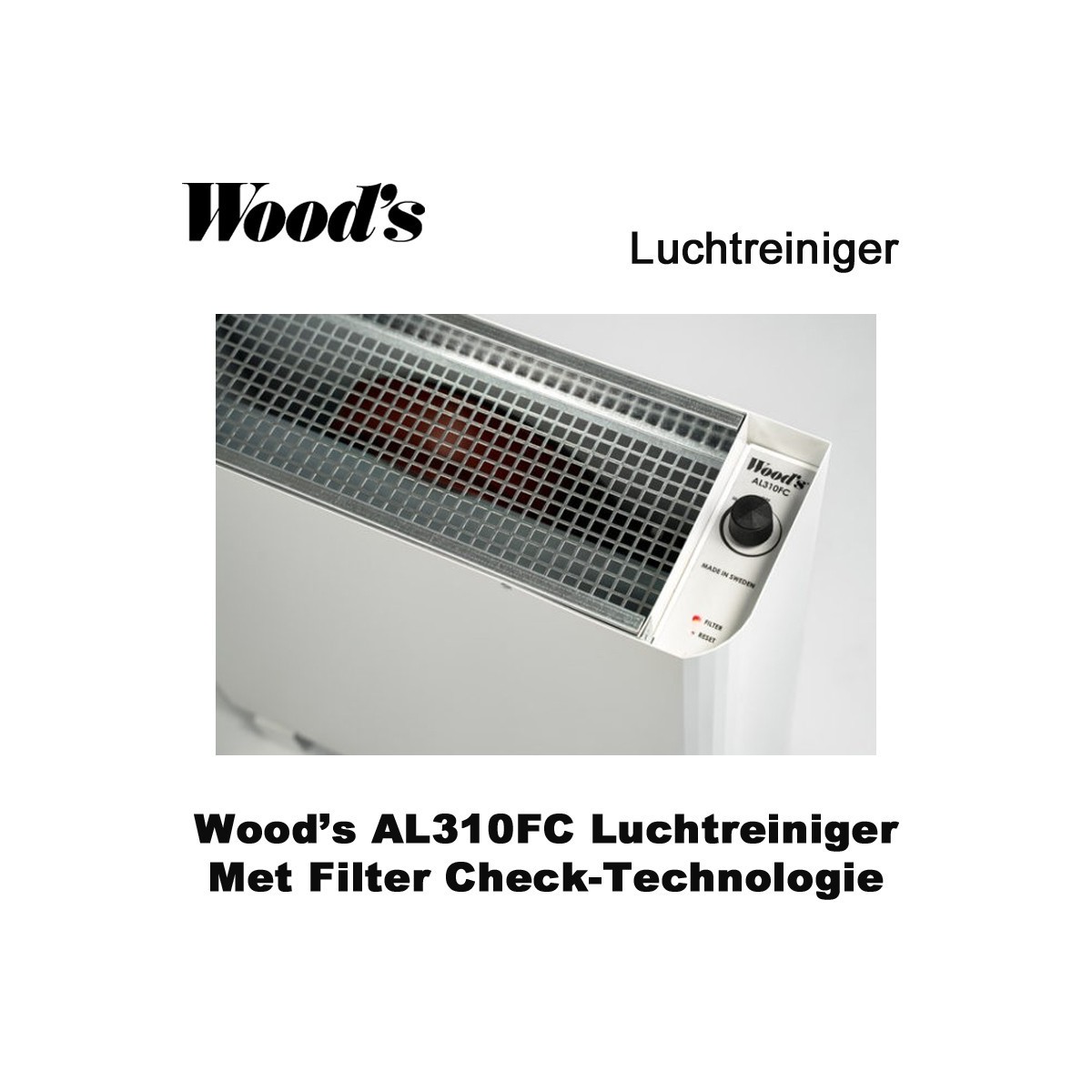 Woods AL310FC krachtige luchtreiniger tot 60m² | Luchtontvochtigeronline