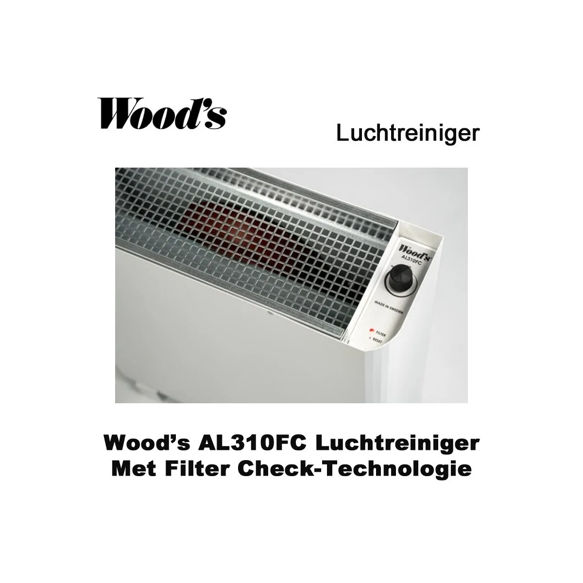 Woods AL310FC krachtige luchtreiniger tot 60m² | Luchtontvochtigeronline