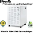 Woods SW42 professionele luchtontvochtiger, 200m² | Luchtontvochtigeronline