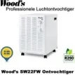 Woods SW22FW professionele luchtontvochtiger, tot 100m² | Luchtontvochtigeronline