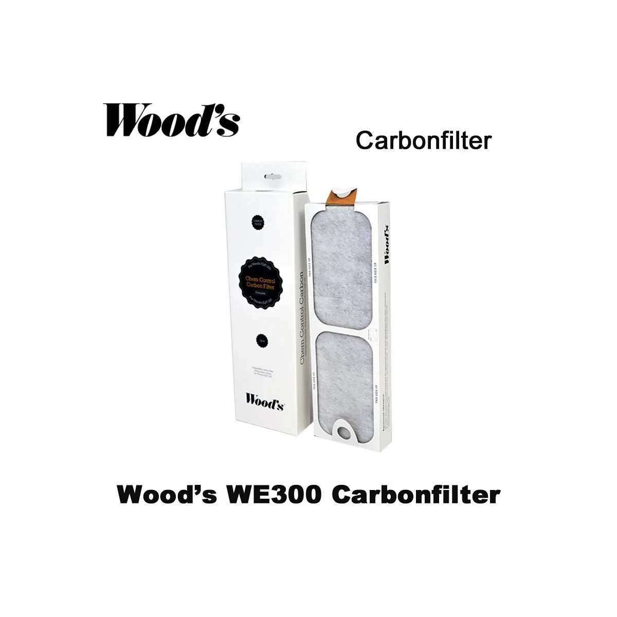 Woods Carbonfilter voor WE 300/310 en AL310 luchtreinigers Carbongranulaat 600 gr | Luchtontvochtigeronline