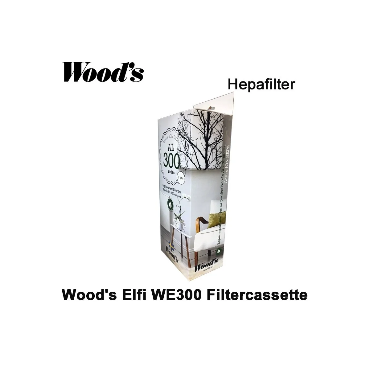 Woods Elfi WE300/310 en AL310 filtercassette | Luchtontvochtigeronline