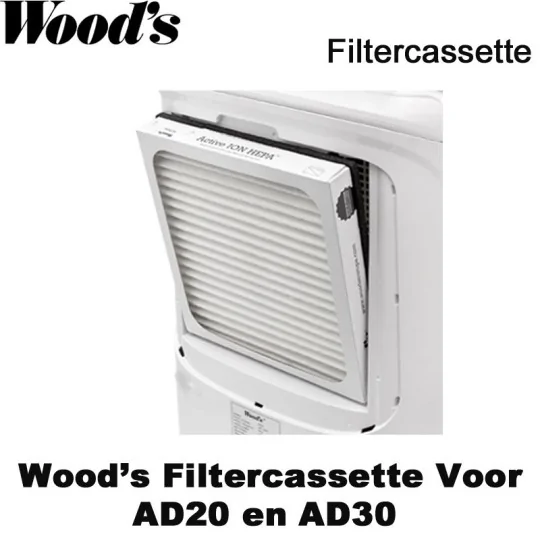 Woods AD20 / AD30 filtercassette | Luchtontvochtigeronline