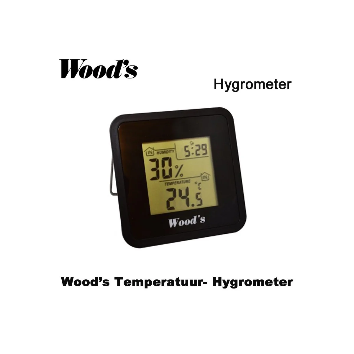 Woods temperatuur en hygrometer