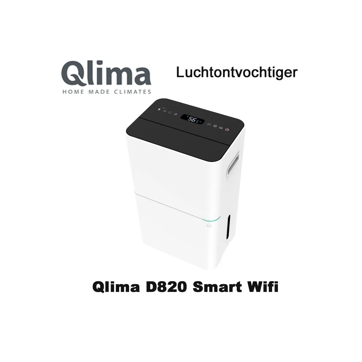 Qlima D820 Luchtontvochtiger tot 52m² | Luchtontvochtigeronline