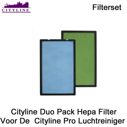Cityline Duo Pack Hepa Filter Voor De Cityline Pro Luchtreiniger | Luchtontvochtigeronline
