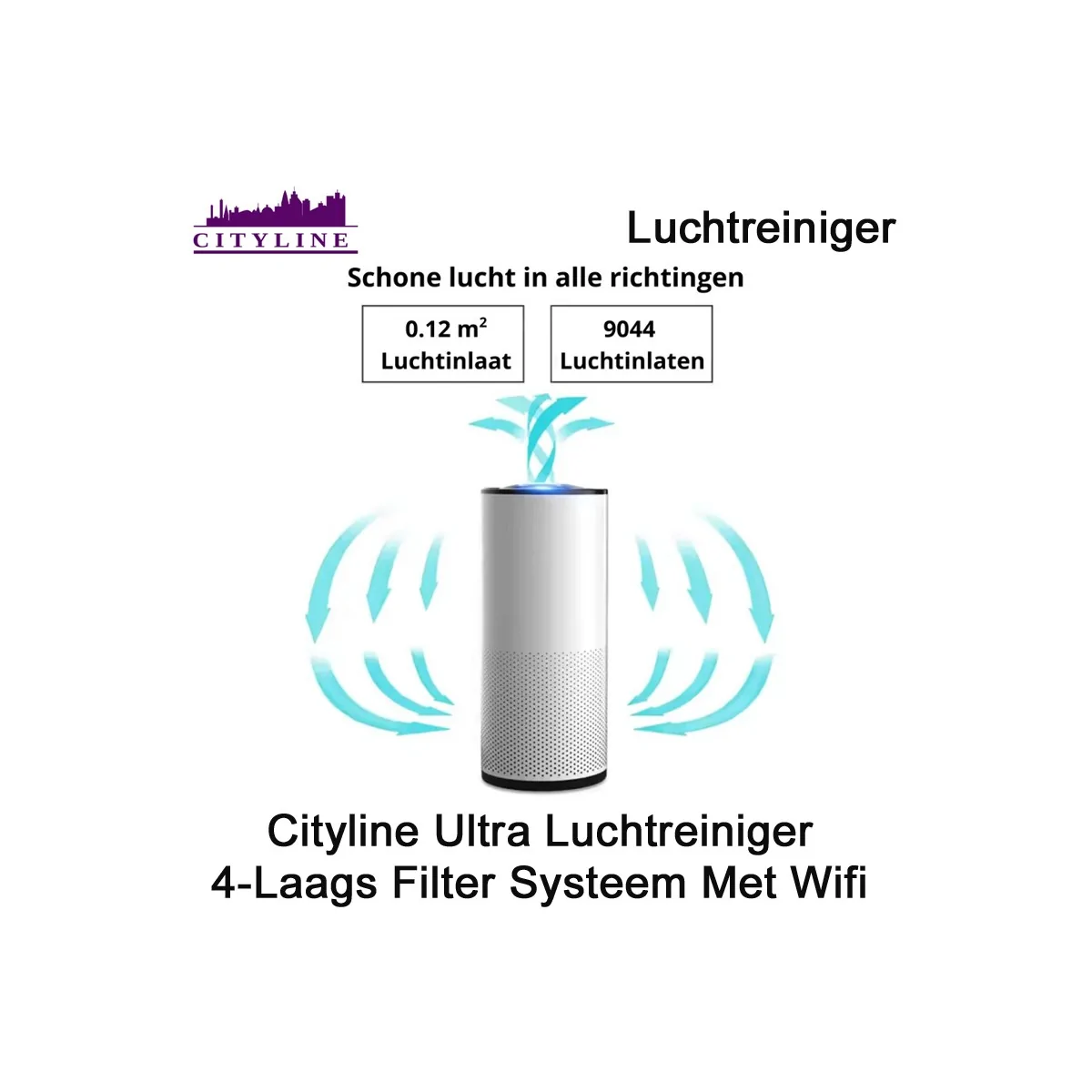 Cityline Ultra luchtreiniger met wifi | Luchtontvochtigeronline