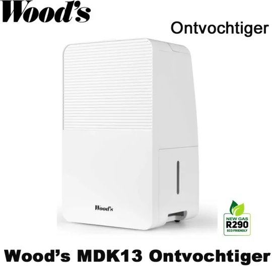 Woods MDK13 portable luchtontvochtiger | Luchtontvochtigeronline