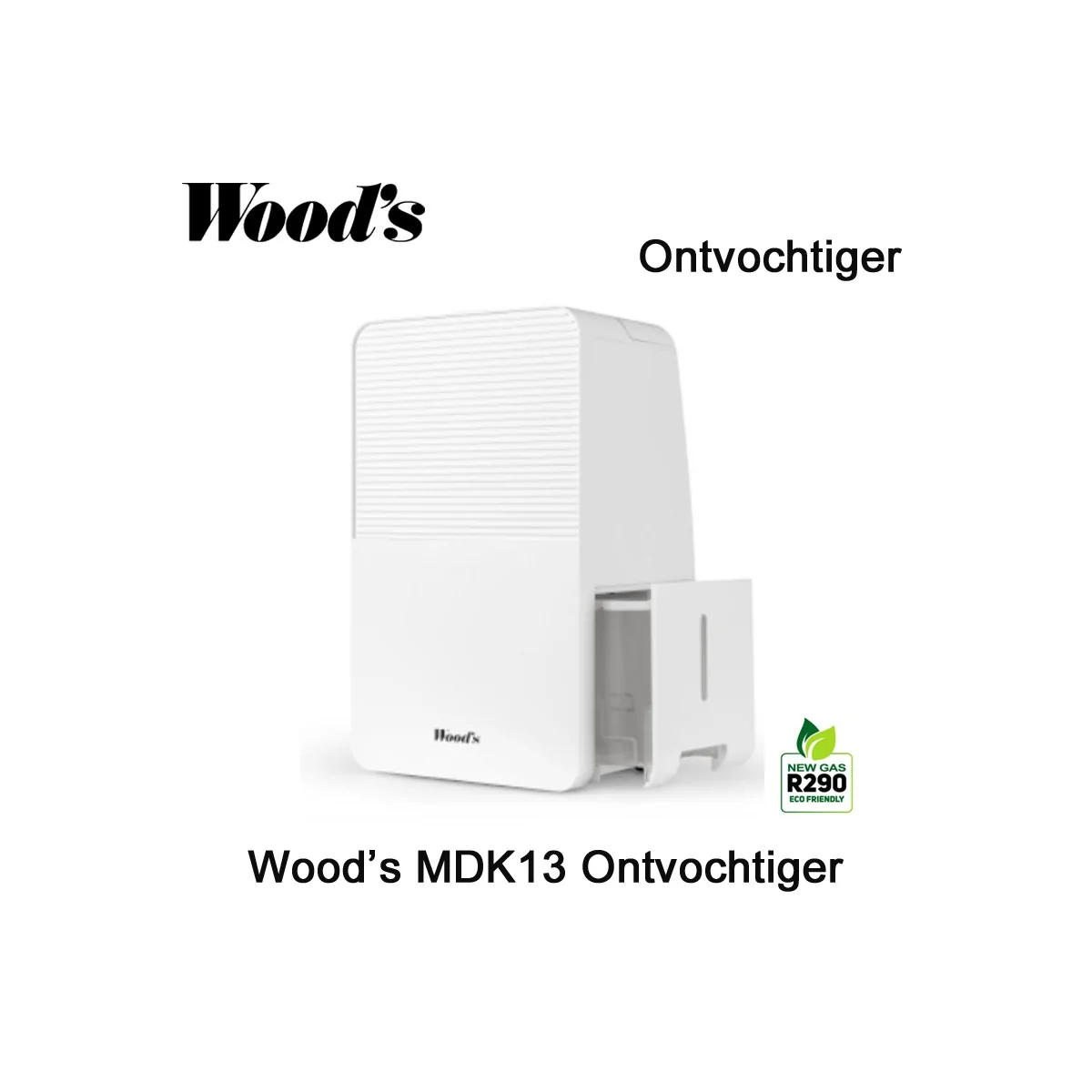 Woods MDK13 portable luchtontvochtiger | Luchtontvochtigeronline