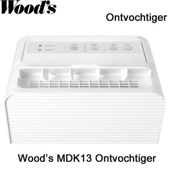 Woods MDK13 portable luchtontvochtiger | Luchtontvochtigeronline