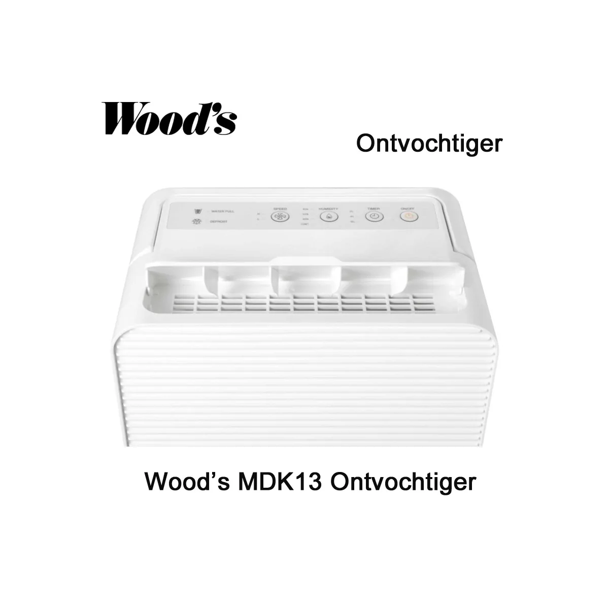 Woods MDK13 portable luchtontvochtiger | Luchtontvochtigeronline